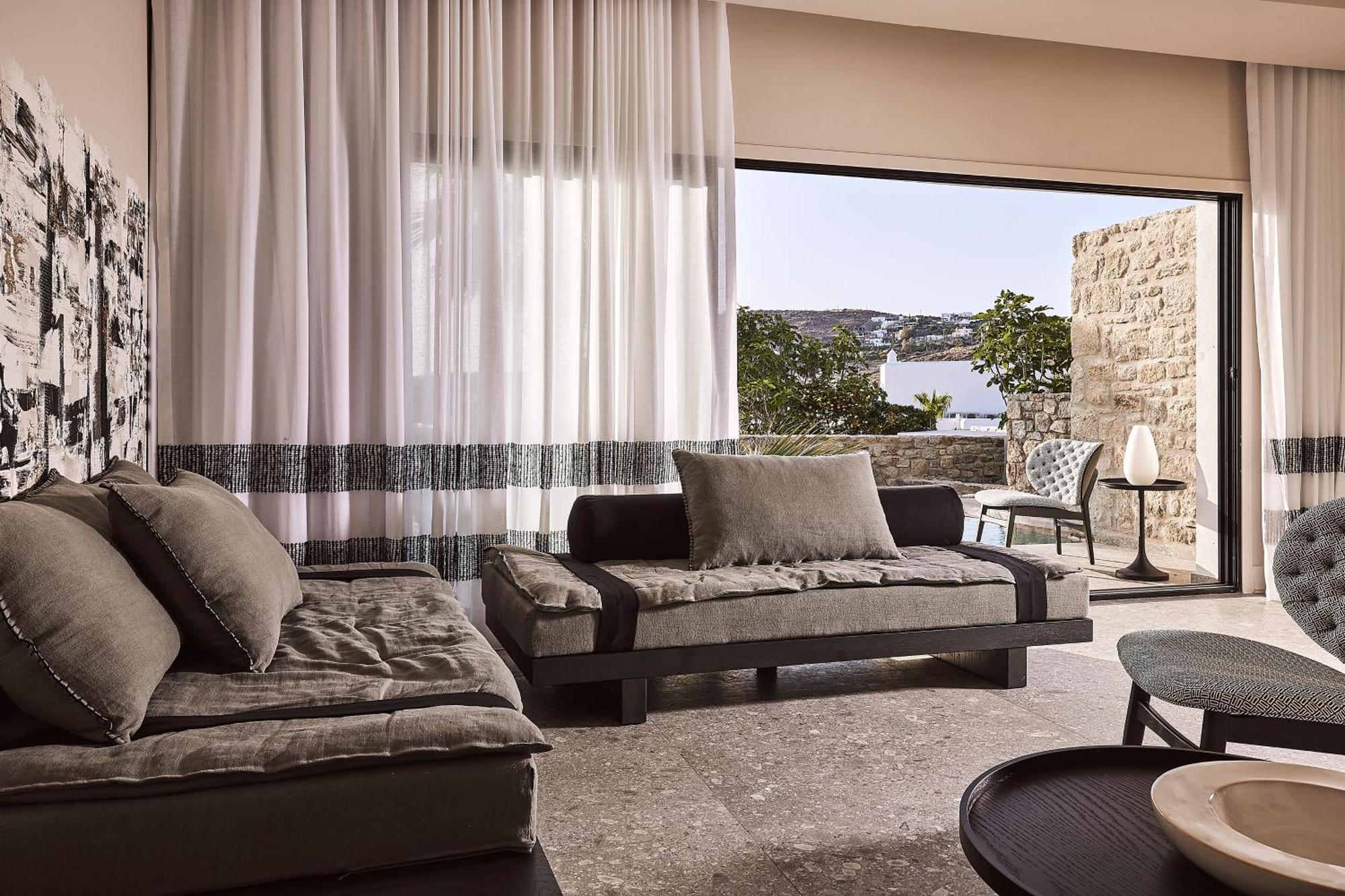 Amazon Mykonos Suites & Spa Agios Ioannis Diakoftis Экстерьер фото